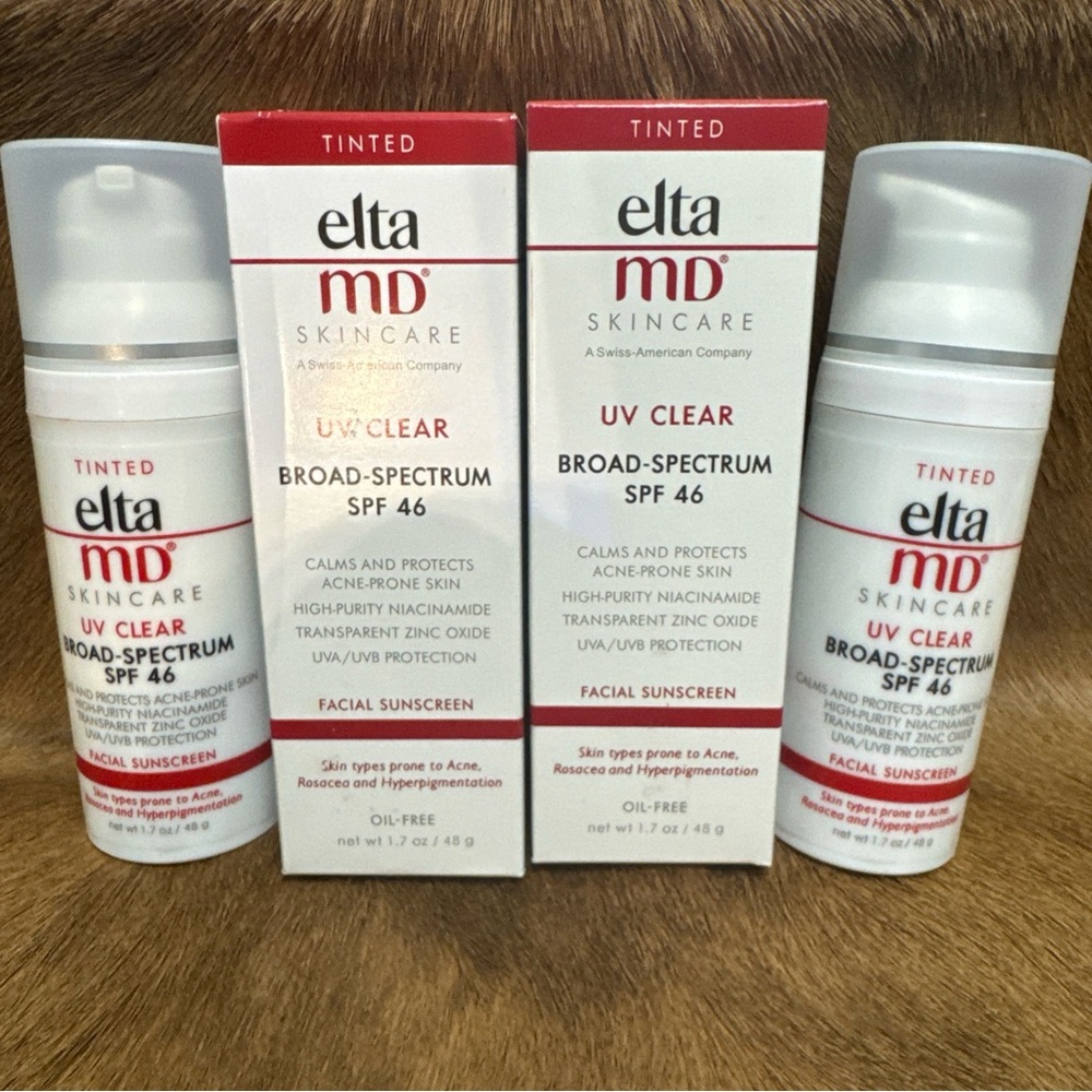 2 X Elta MD UV Clear TINTED Broad-Spectrum Facial Sunscreen SPF 46 1.7 Oz New - Picture 15 of 16